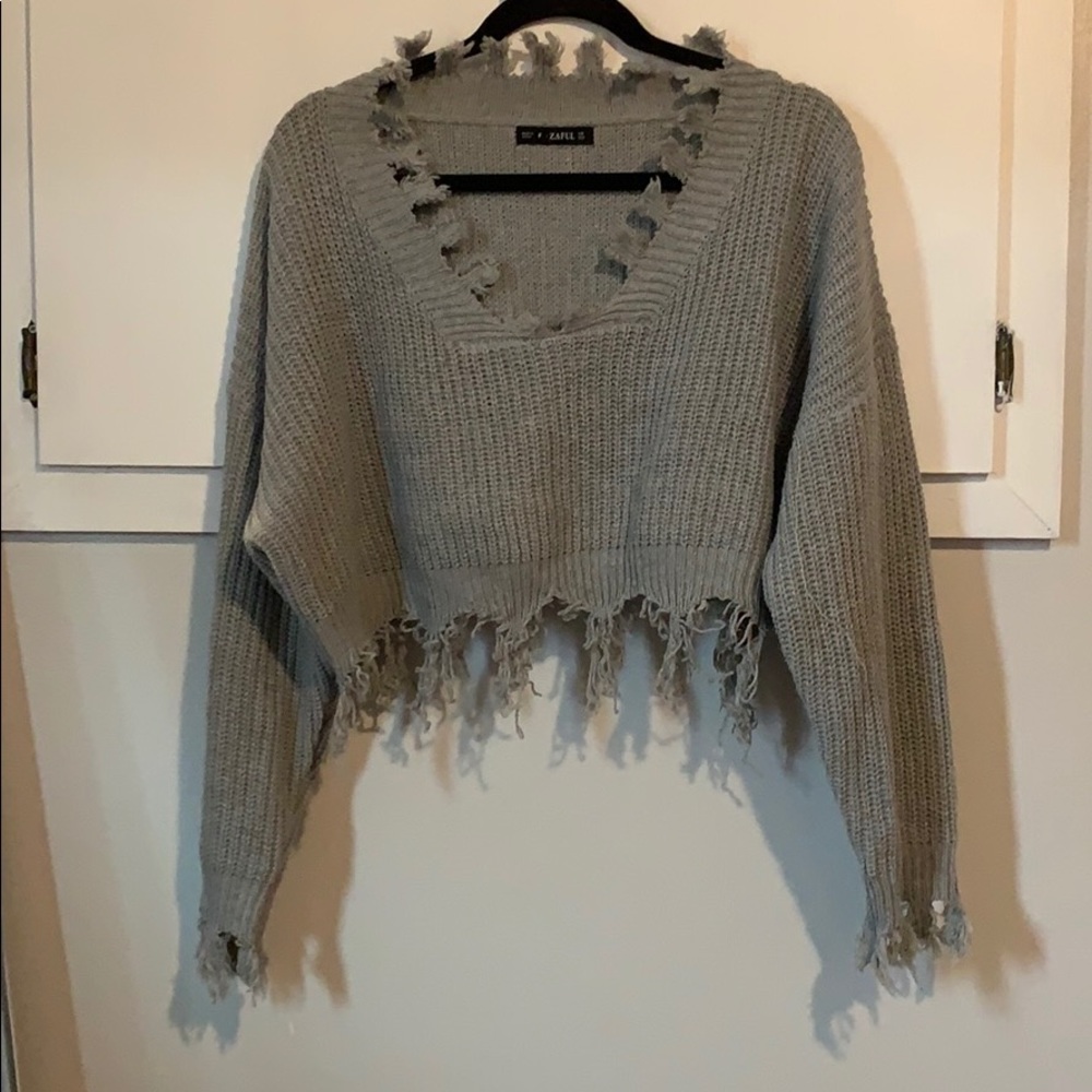 cropped sweater